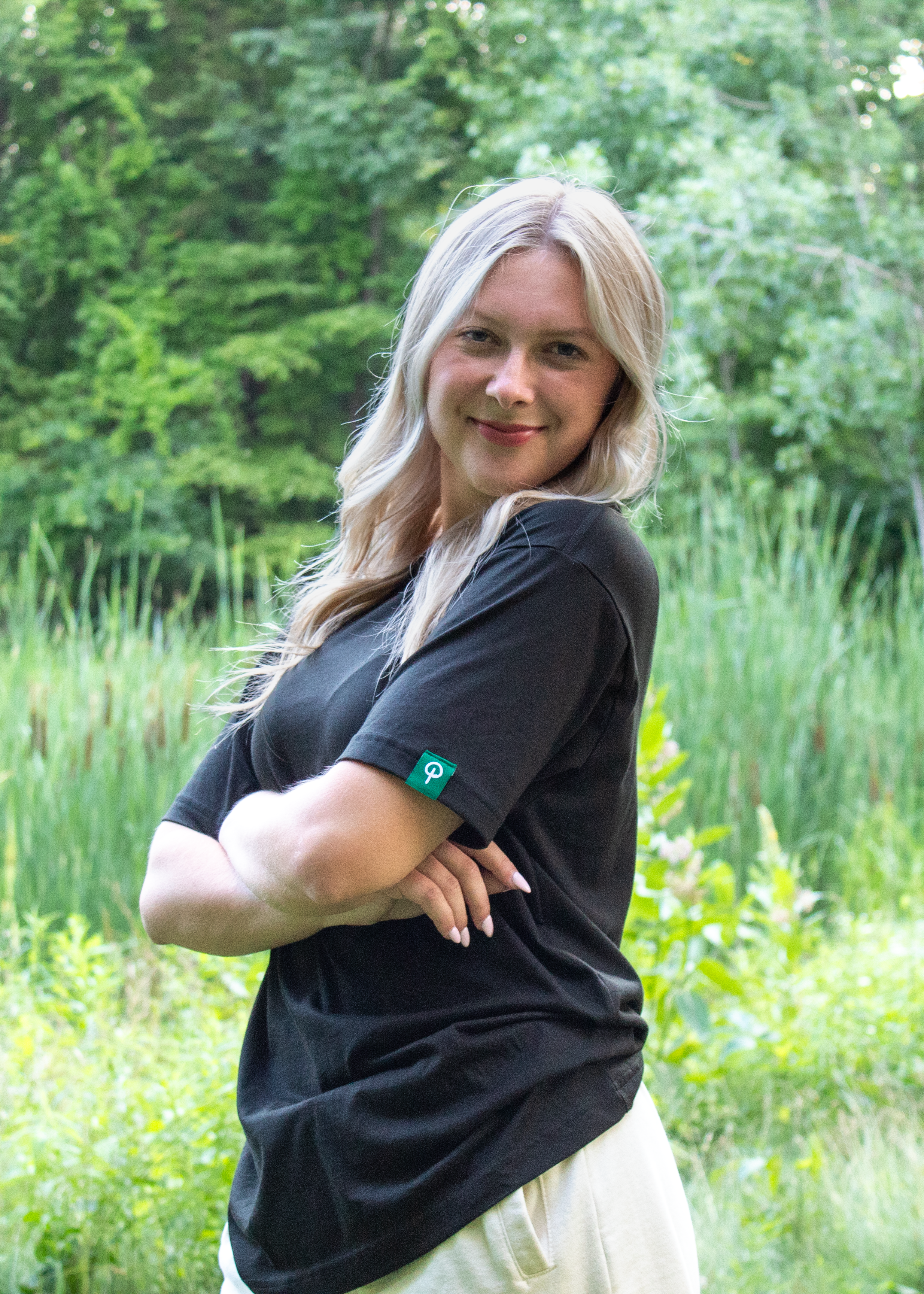 Womens Supima T Shirt - Black Edition | Green