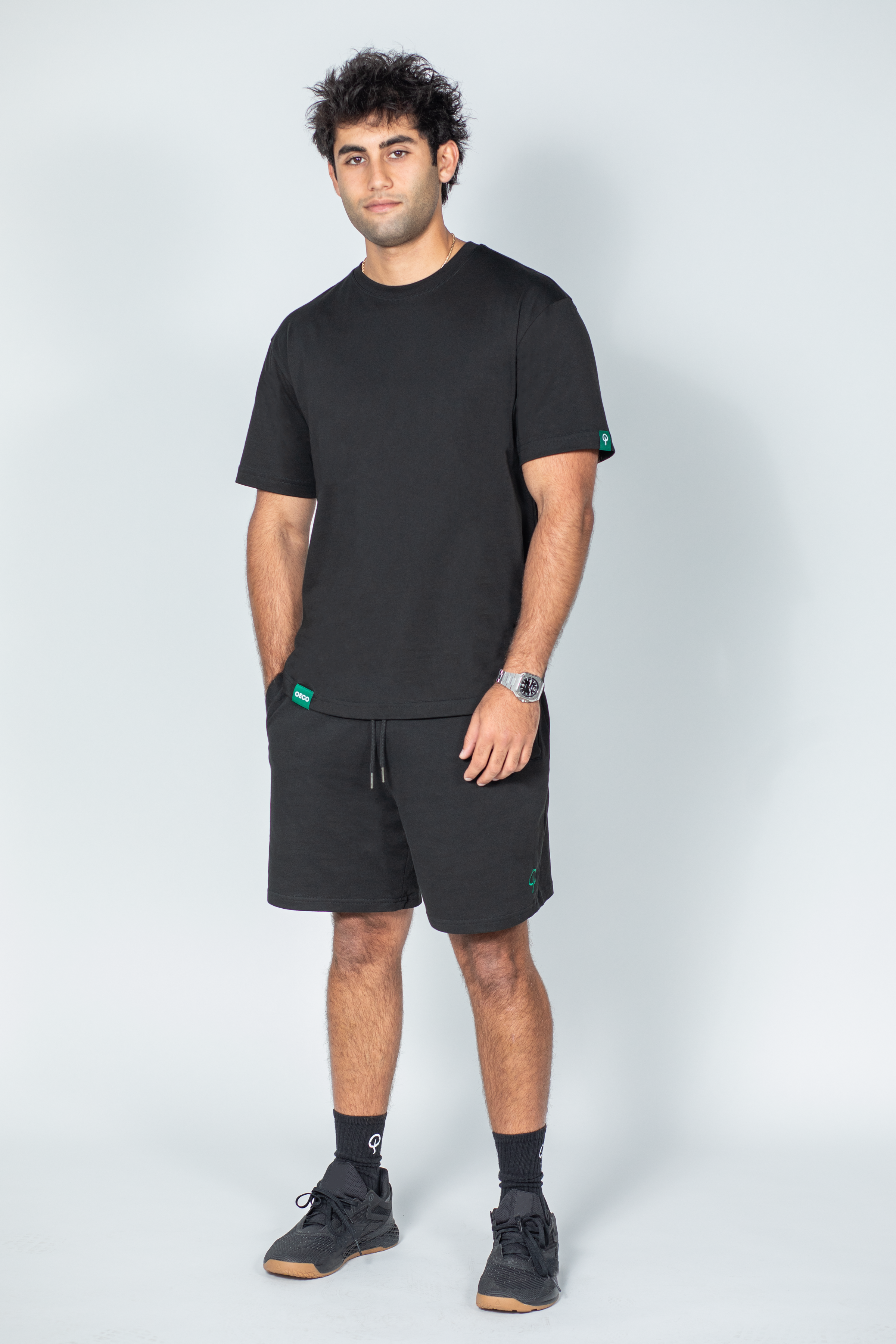 Mens Supima T Shirt - Black Edition | Green