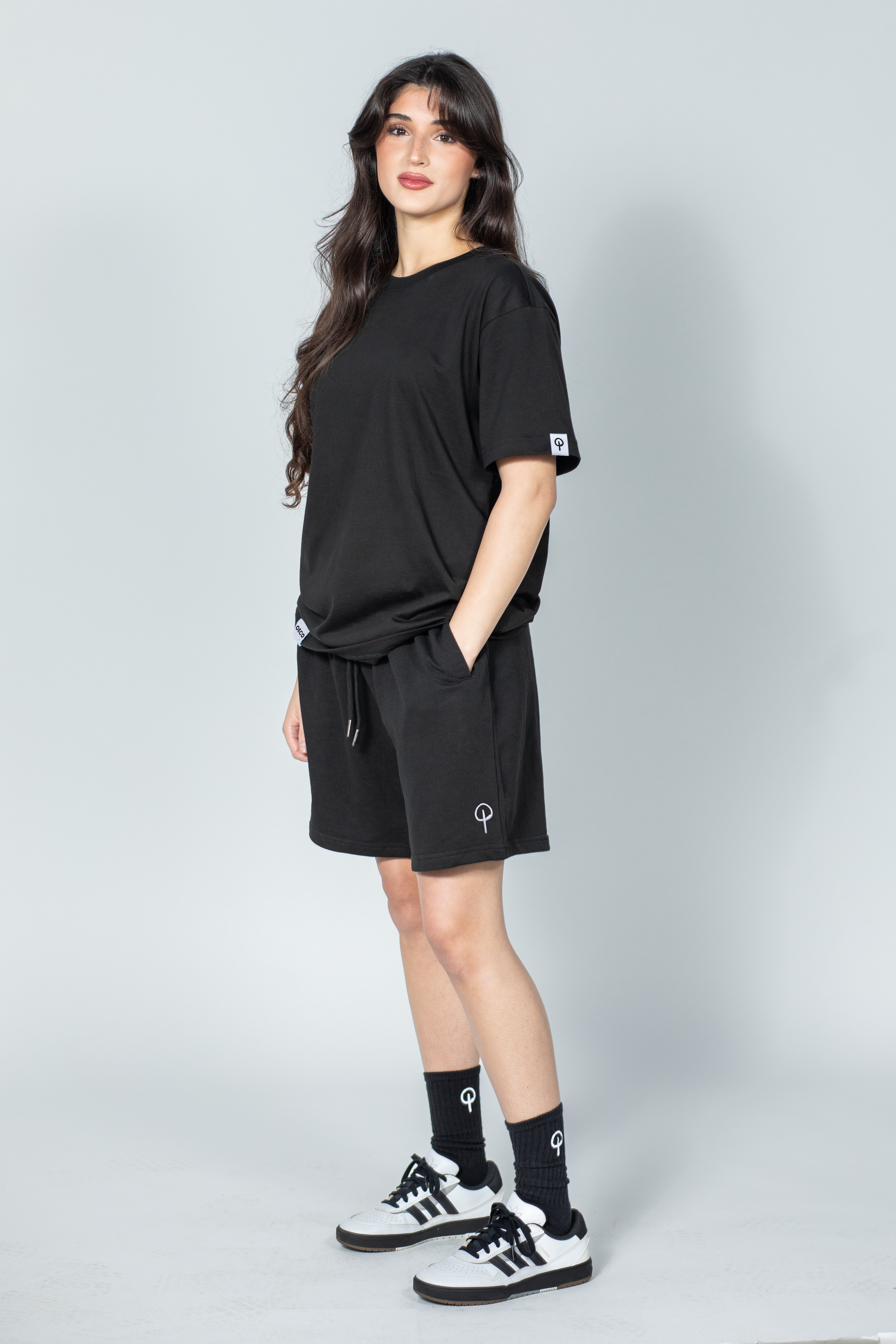 Womens Supima T Shirt - Black Edition | White