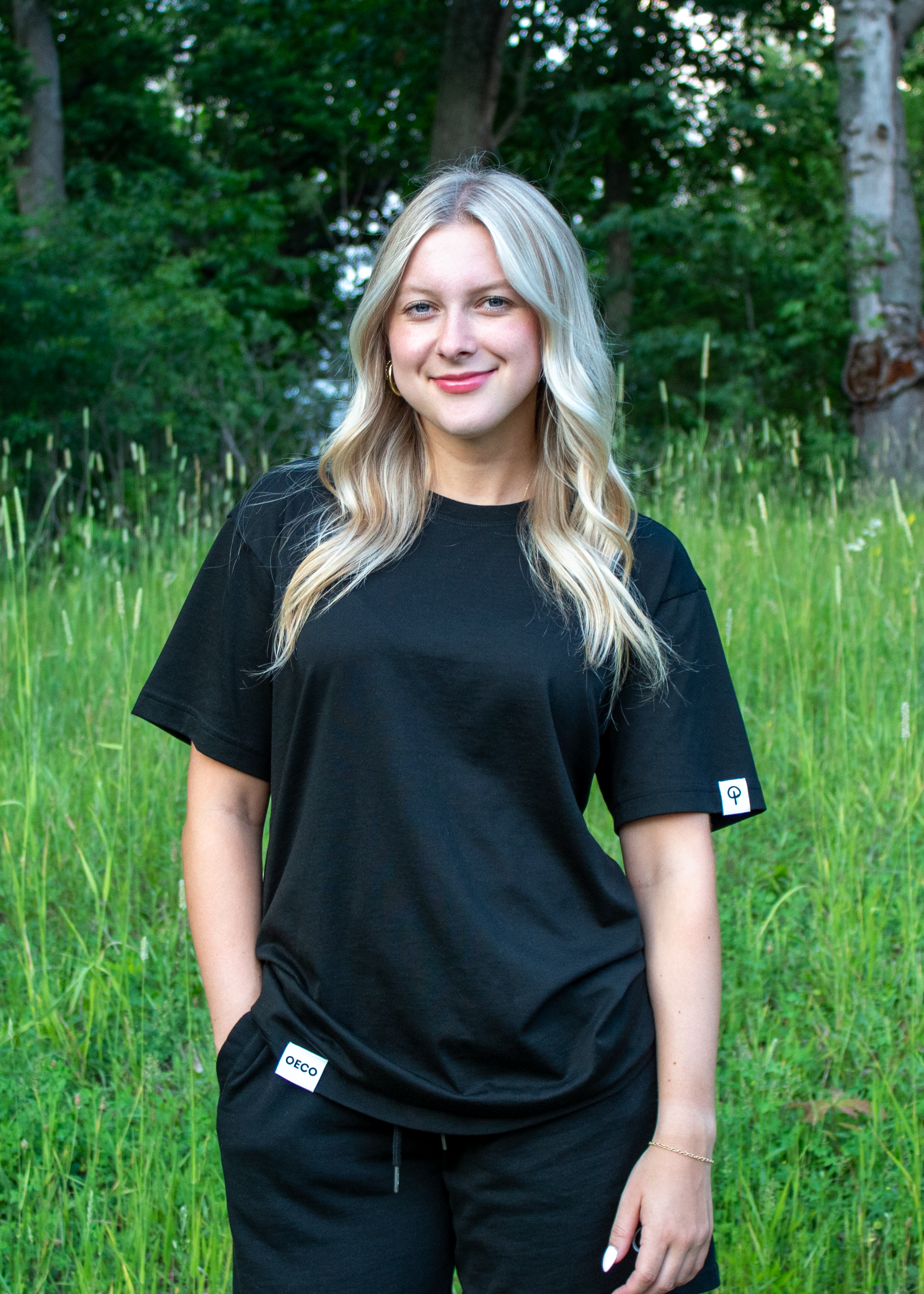 Womens Supima T Shirt - Black Edition | White