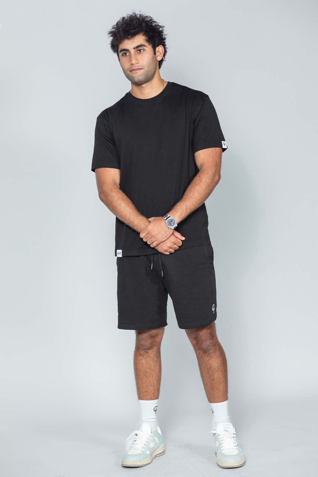 Mens Supima T Shirt - Black Edition | White
